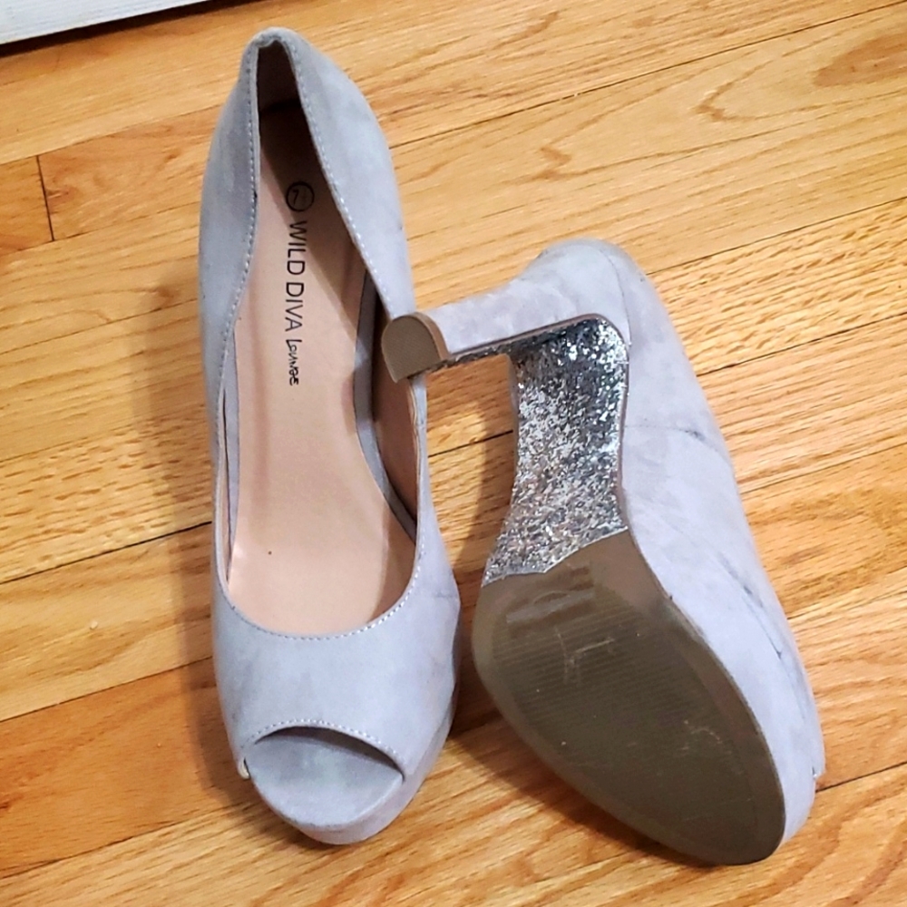 WILD GLITTERED DIVA HEELS